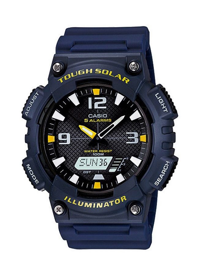 كاسيو ساعة يد رقمية وبعقارب طراز AQS810W-2AVDF - 46 مم - أزرق للرجال - Image 1