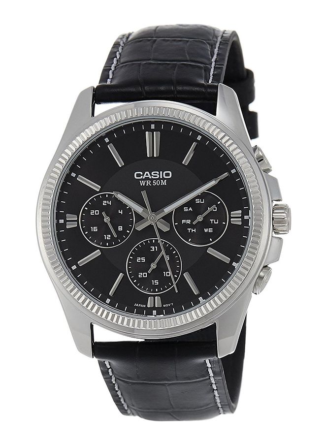 كاسيو ساعة يد تناظرية جلدية MTP1375L - Image 1