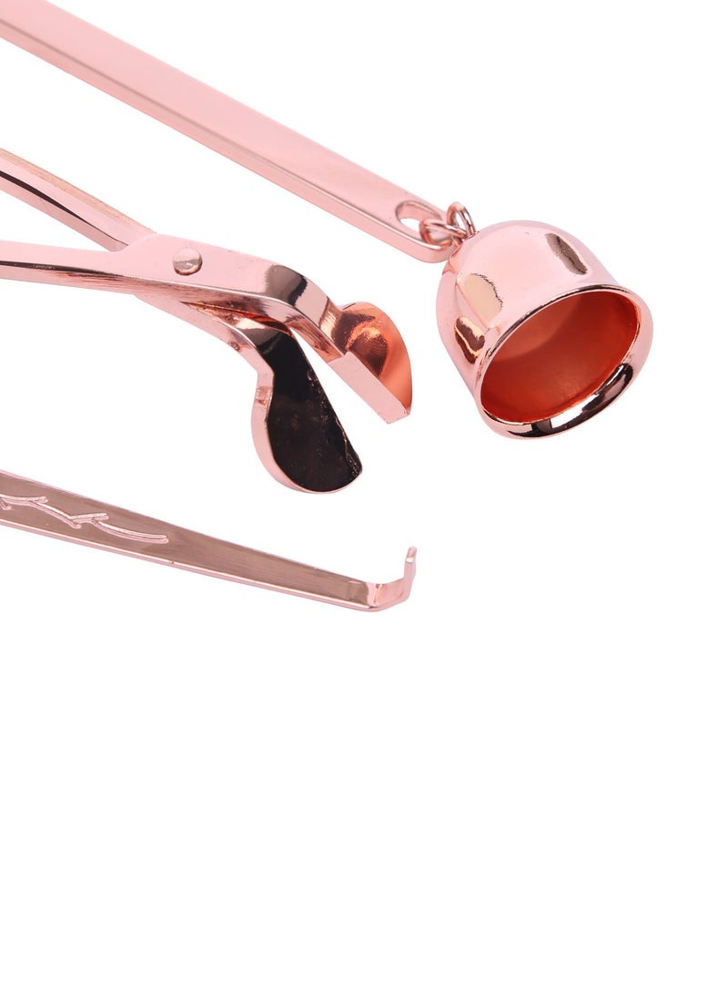 Palm Lights 3-Piece Candle Care Accessory Set Rose Gold - Image 2