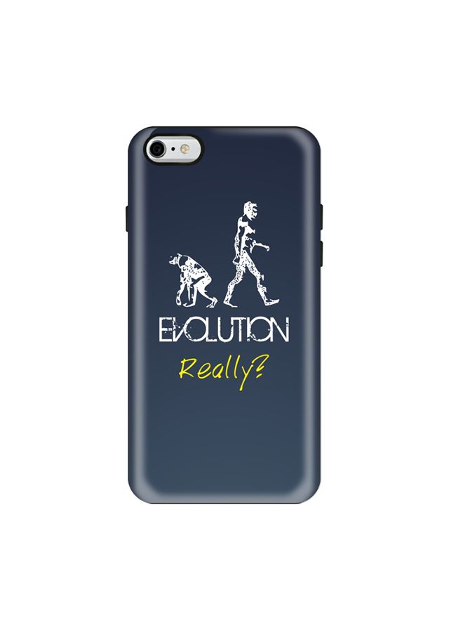 Stylizedd Premium Dual Layer Tough Case Cover Matte Finish for Apple iPhone 6/6s Evolution, really.Grey - Image 1
