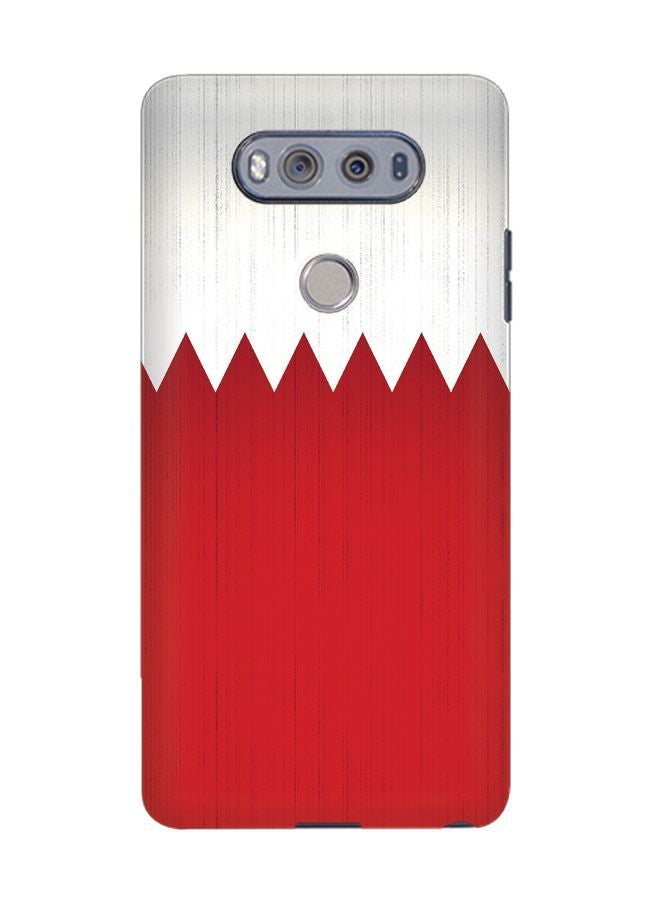 ستايلايزد غطاء حماية محكم رفيع ذو مظهر غير لامع لهاتف إل جي V20 علم البحرين - Image 1