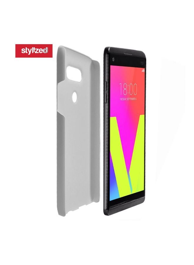 ستايلايزد غطاء حماية محكم رفيع ذو مظهر غير لامع لهاتف إل جي V20 علم البحرين - Image 2