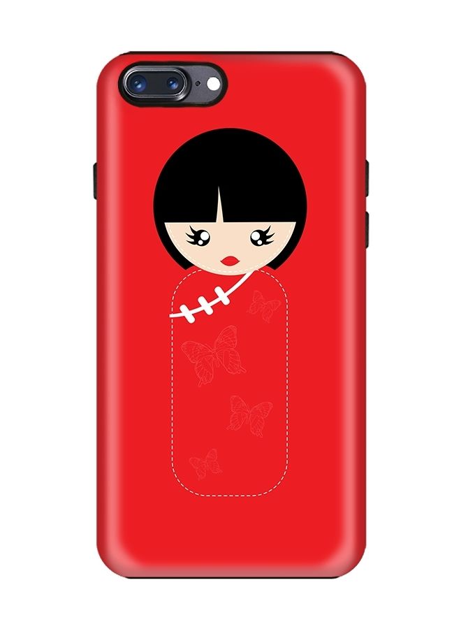 Stylizedd Dual Layer Tough Case Cover Matte Finish for iPhone 8 Plus/iPhone 7 Plus Chinese Doll - Image 1