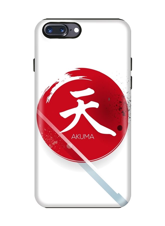 Stylizedd Dual Layer Tough Case Cover Matte Finish for iPhone 8 Plus/iPhone 7 Plus I am Akuma - Image 1