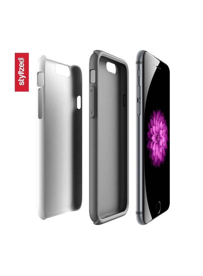 Stylizedd - Dual Layer Tough Case Cover Matte Finish for iPhone 8 Plus/iPhone 7 Plus Le Moustache - Image 1