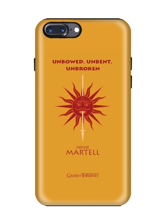Stylizedd Dual Layer Tough Case Cover Matte Finish for iPhone 8 Plus/iPhone 7 Plus GOT House Martell  - Image 1