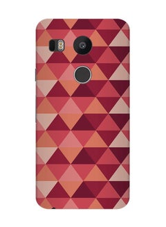Slim Snap Case Cover Matte Finish for Google Nexus 5X Topsy Turvy Triangles