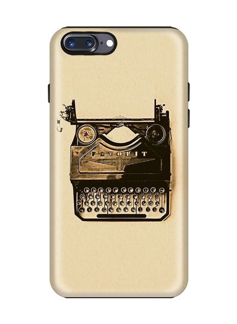 Dual Layer Tough Case Cover Matte Finish for iPhone 8 Plus/iPhone 7 Plus Typewriter