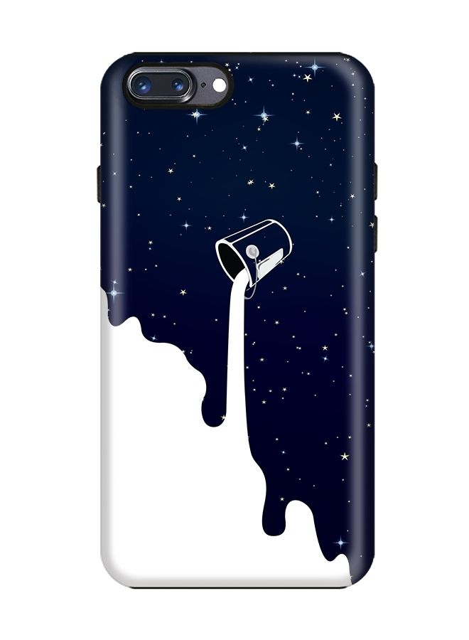 ستايلايزد غطاء متين فاخر ذو مظهر غير لامع بطبقة مزدوجة لهاتف آيفون 8 بلس/ 7 بلس درب التبانة - Image 1