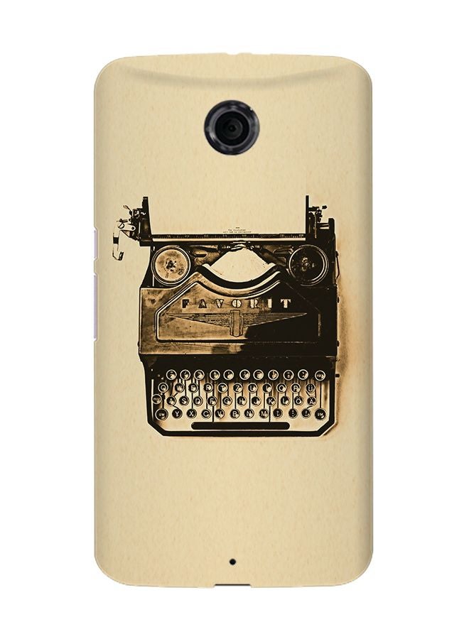 Stylizedd - Slim Snap Case Cover Matte Finish for Google Nexus 6 Typewriter - Image 1