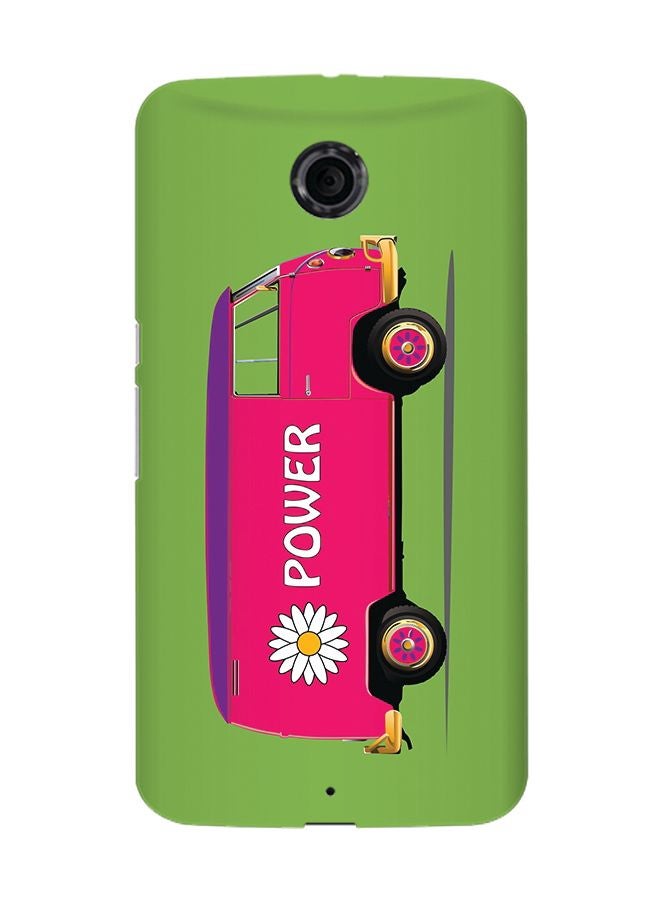 Slim Snap Case Cover Matte Finish for Google Nexus 6 Flower Power