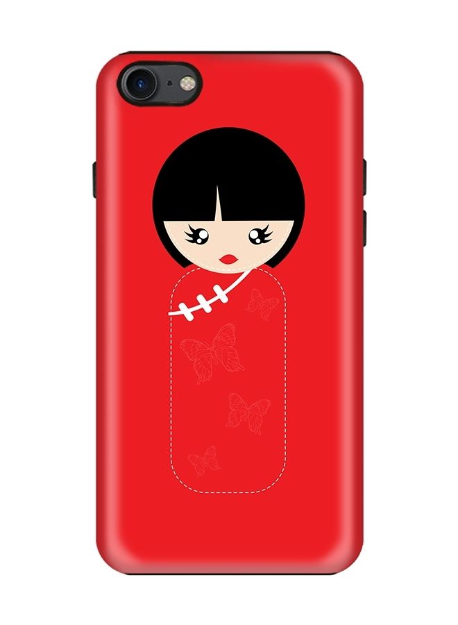 Stylizedd Dual Layer Tough Case Cover Matte Finish for iPhone 8/iPhone 7 Chinese Doll - Image 1