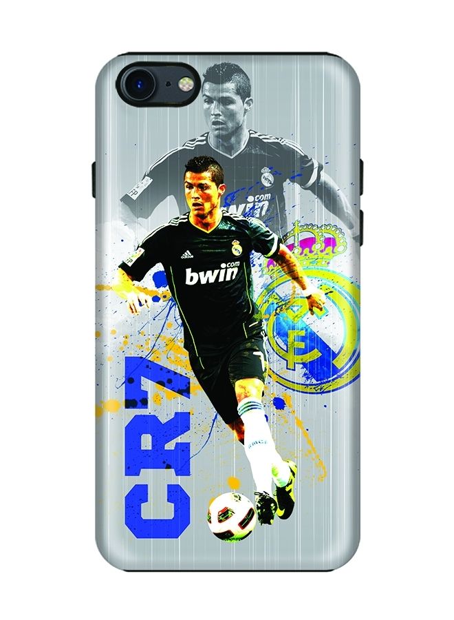 Stylizedd Dual Layer Tough Case Cover Matte Finish for iPhone 8/iPhone 7 CR7 Attack - Image 1