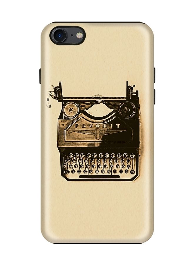 Stylizedd - Dual Layer Tough Case Cover Matte Finish for iPhone 8/iPhone 7 Typewriter - Image 1