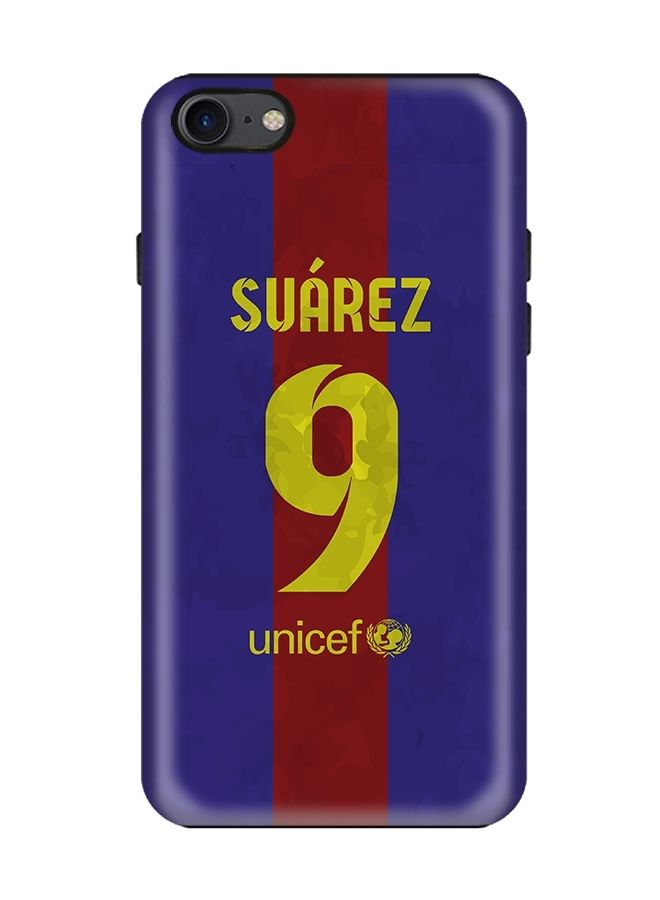 Stylizedd Dual Layer Tough Case Cover Matte Finish for iPhone 8/iPhone 7 Suarez Jersey - Image 1