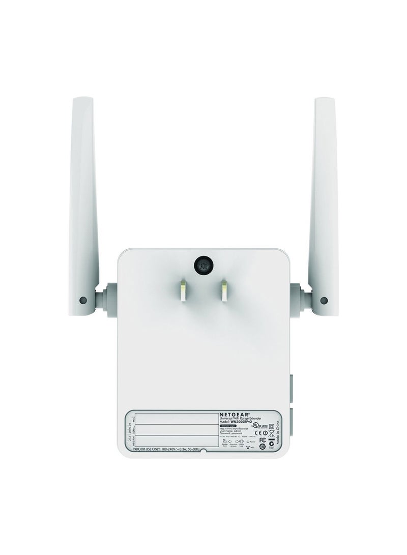 NETGEAR - EX2700 N300  300Mbps Wi-Fi Range Extender White - Image 1