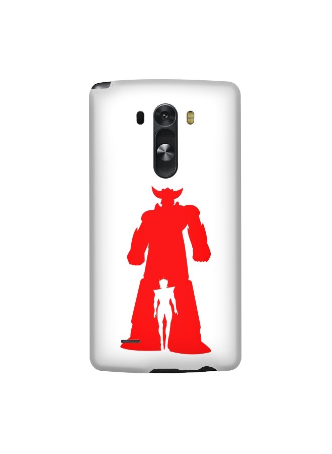 Stylizedd Premium Slim Snap Case Cover Matte Finish for LG G3 Grendizer White - Image 1