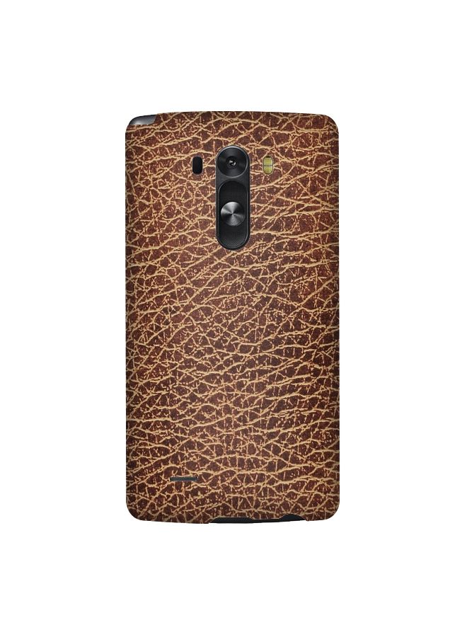 Stylizedd Premium Slim Snap Case Cover Matte Finish for LG G3 Brown Leather - Image 1
