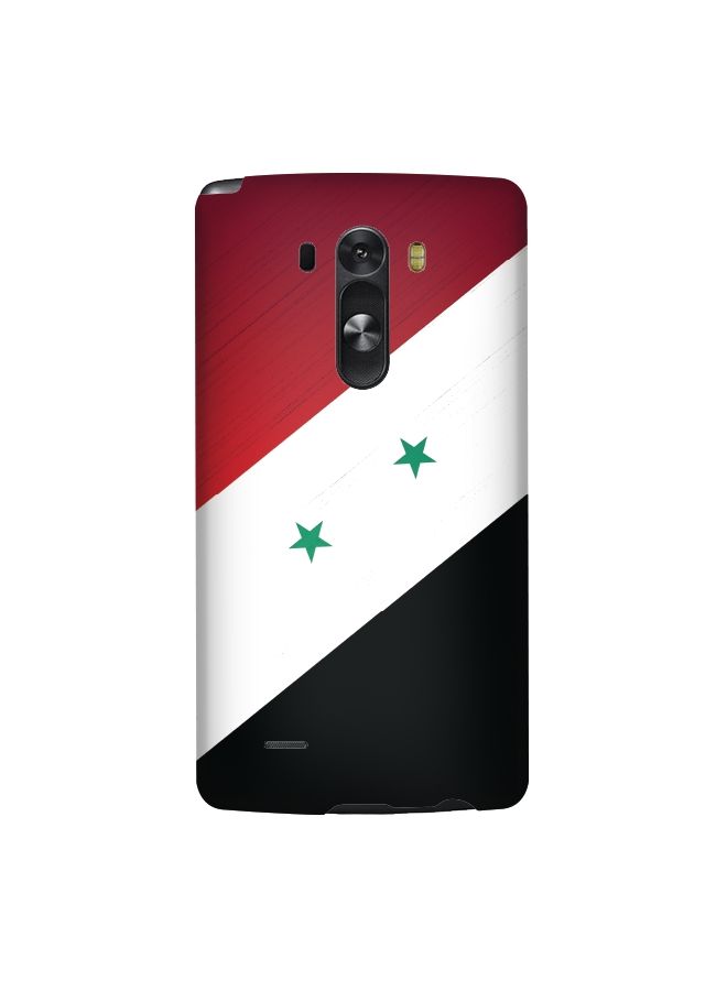 ستايلايزد غطاء سناب رفيع فاخر ذو مظهر غير لامع لهاتف إل جي G3 علم سوريا - Image 1