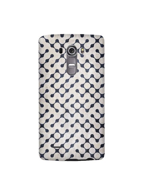 Premium Slim Snap Case Cover Matte Finish for LG G4 Connect the dots White