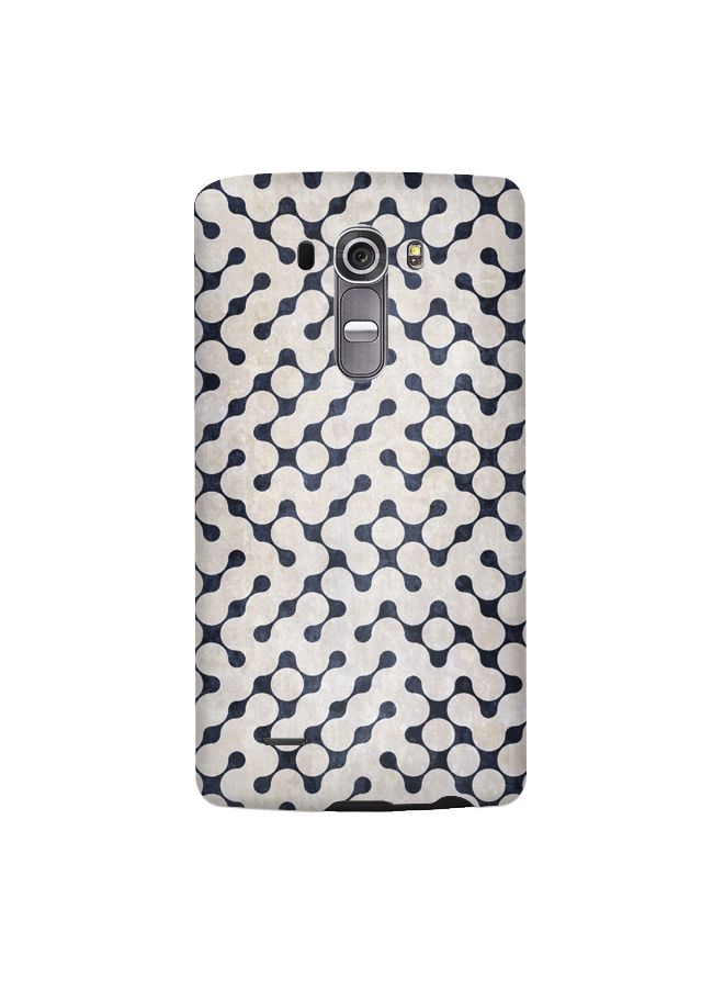 Stylizedd - Premium Slim Snap Case Cover Matte Finish for LG G4 Connect the dots White - Image 1