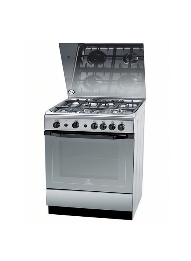 INDESIT - Gas Cooker with 58 Litres Built-In Oven I6TG1GXGHEX Silver - Image 1