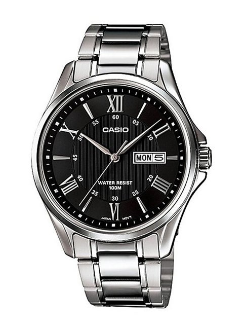 Men's Formal Analog Watch MTP1384D-1A - 42 mm - Sliver