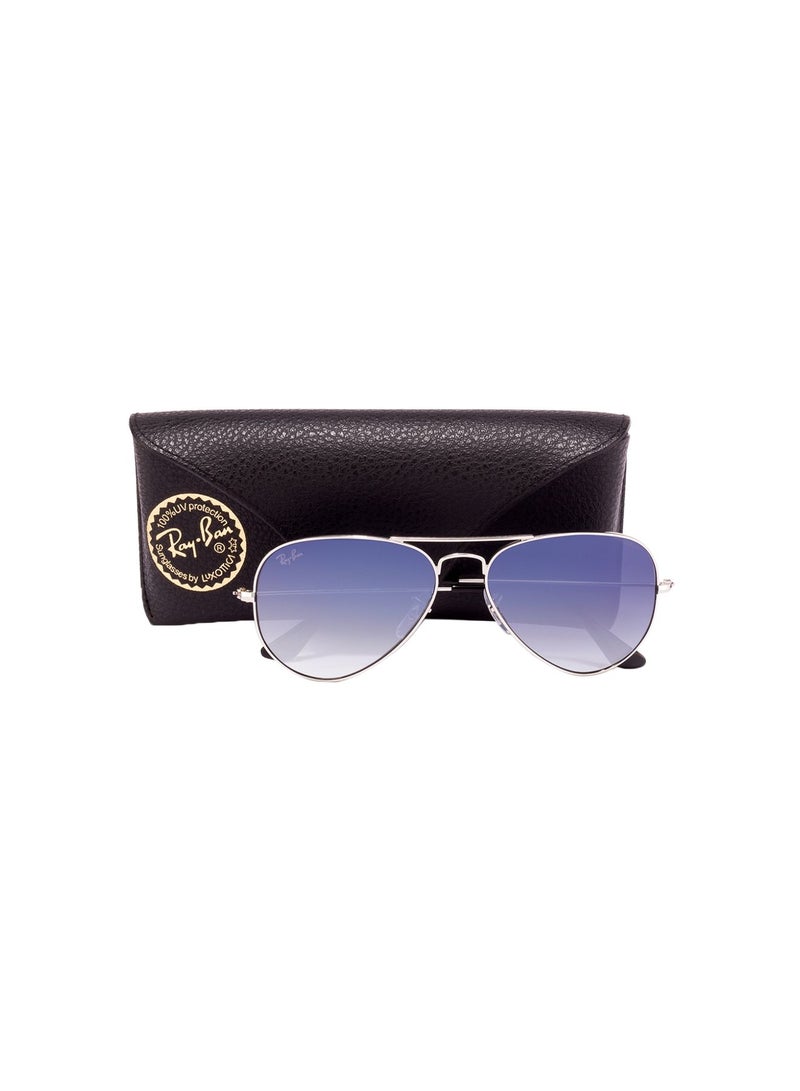 Ray-Ban Aviator Sunglasses - RB3025-003/3F - Lens Size: 55 mm - Silver - Image 4