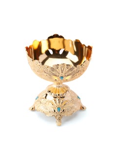 Al Jaber Gold Plated Bukhoor Pot Gold  - Image 2