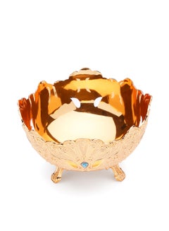 Al Jaber Gold Plated Decorative Bowl Gold 10cm  - Image 2