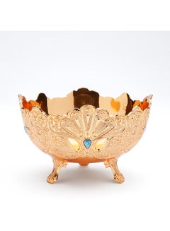 Al Jaber Gold Plated Decorative Bowl Gold 10cm  - Image 1