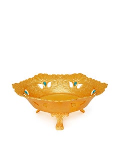 Al Jaber Gold Plated Decorative Bowl Gold 20cm  - Image 2