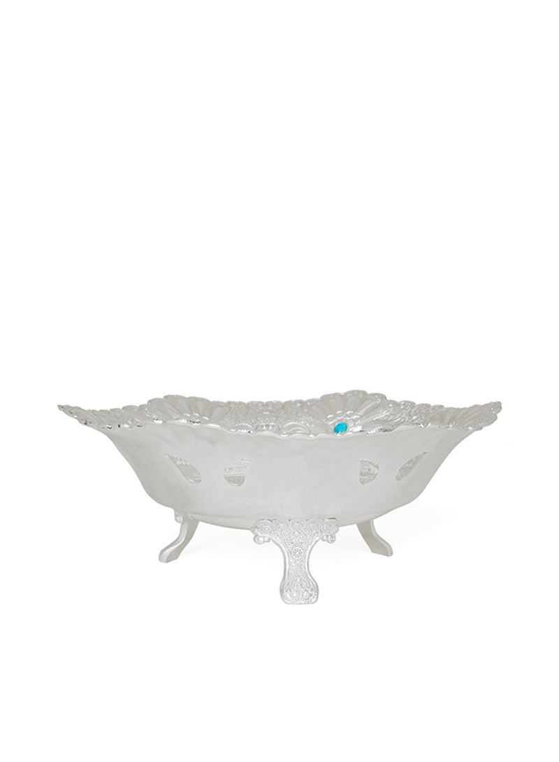 Al Jaber Silver Plated Bowl Silver 20cm  - Image 1