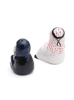Al Jaber Arab Man And Lady Figurine Salt And Pepper Shaker Black/White  - Image 3
