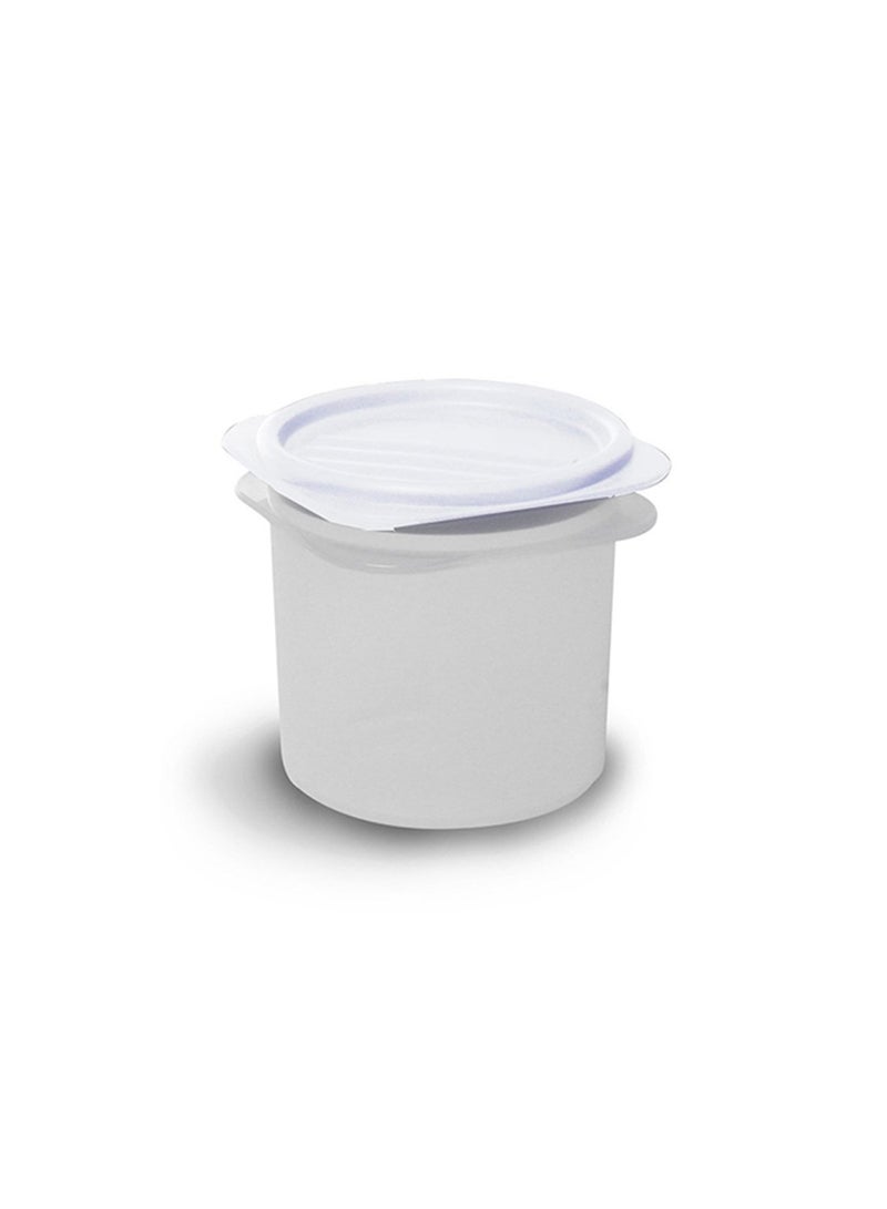 Cylindrical Food Container White