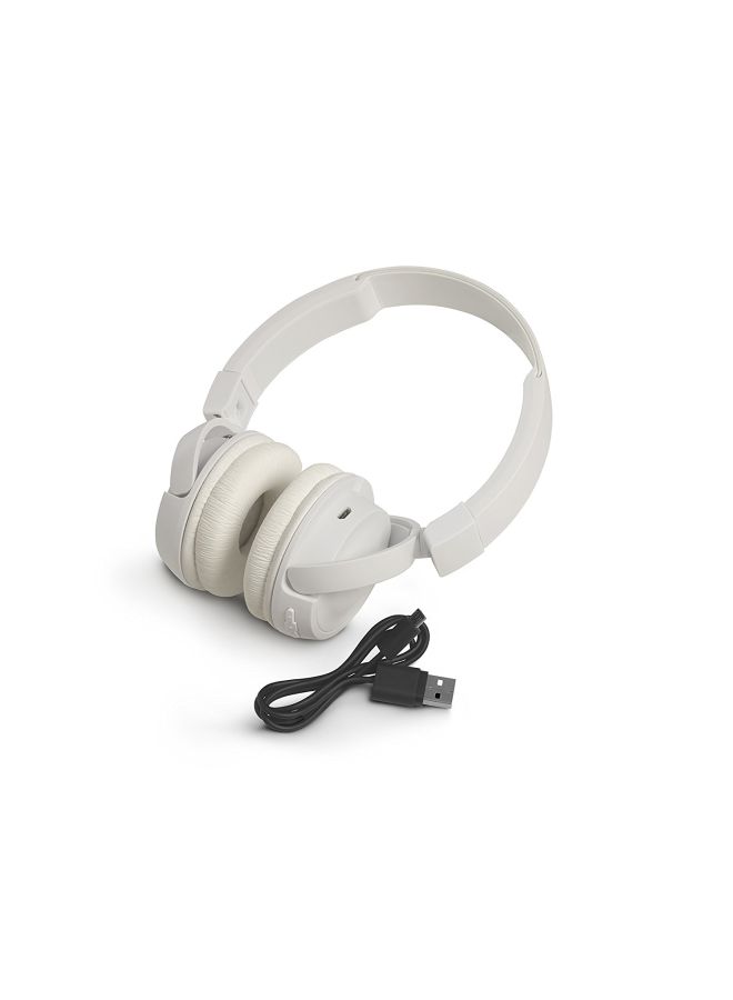 JBL - T450BT Wireless Over-Ear Hands Free Headset White - Image 1