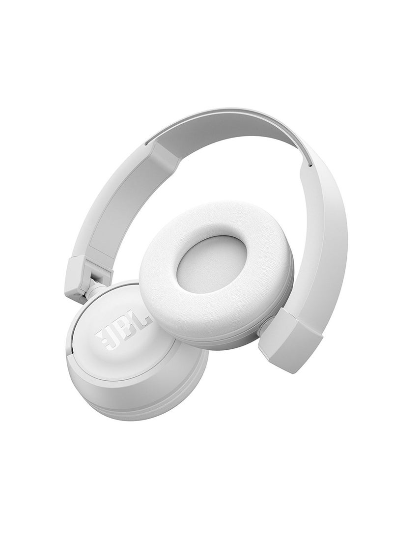 JBL - T450BT Wireless Over-Ear Hands Free Headset White - Image 1