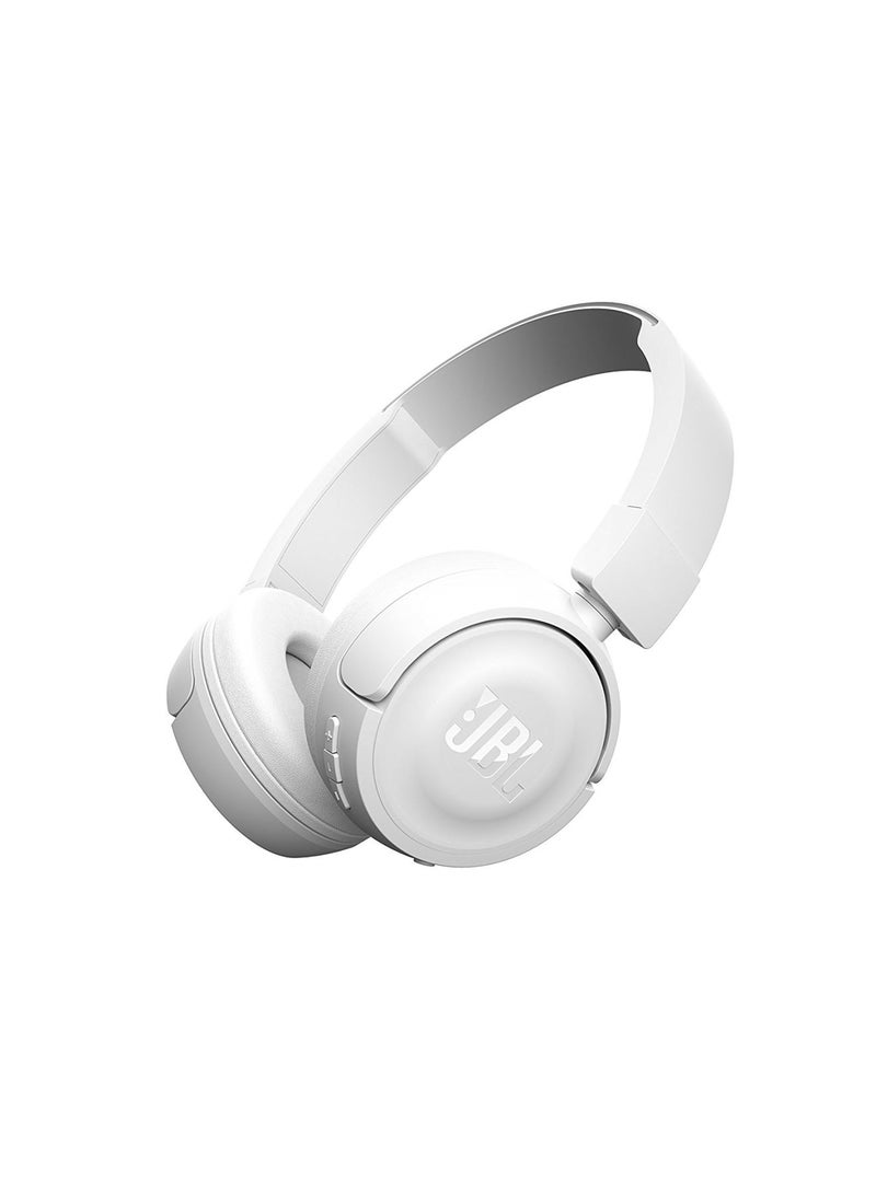 JBL - T450BT Wireless Over-Ear Hands Free Headset White - Image 1