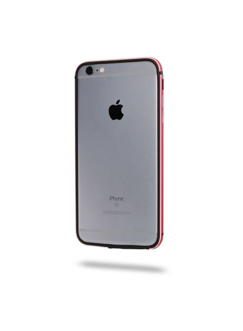 فيراري حافظة مقاومة للصدمات مصنوعة من مادة تي بي يو المرنة والألومنيوم من ريسنج لهاتف آيفون 6 بلس أسود - Image 2