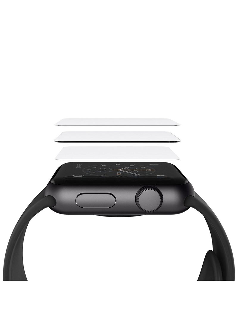 belkin ScreenForce Invisible Glass Advanced Screen Protection 42mm   Crystal Clear Shield For Apple Watch Series 3    (Pack of 1) Clear  - Image 2