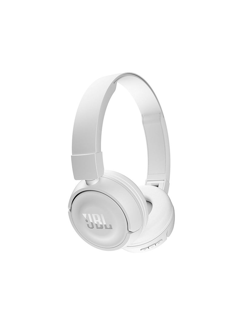 JBL - T450BT Wireless Over-Ear Hands Free Headset White - Image 1