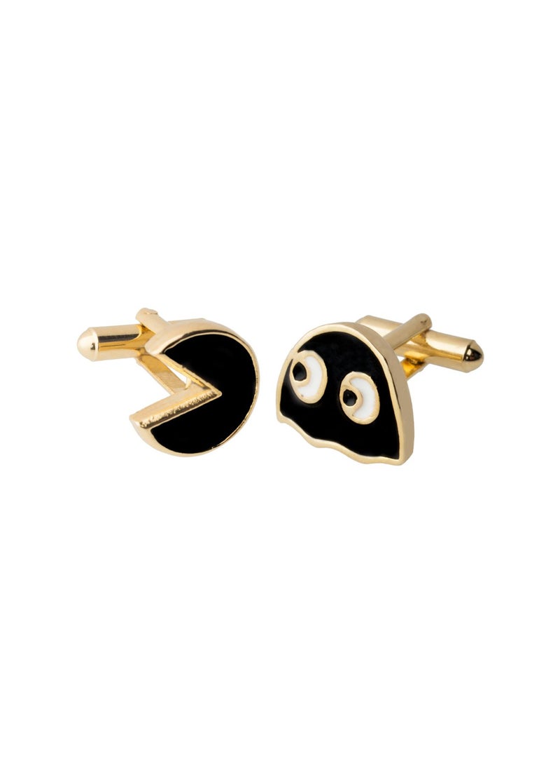 Shining Jewel Pac Man Design Elegant Cufflinks  - Image 1