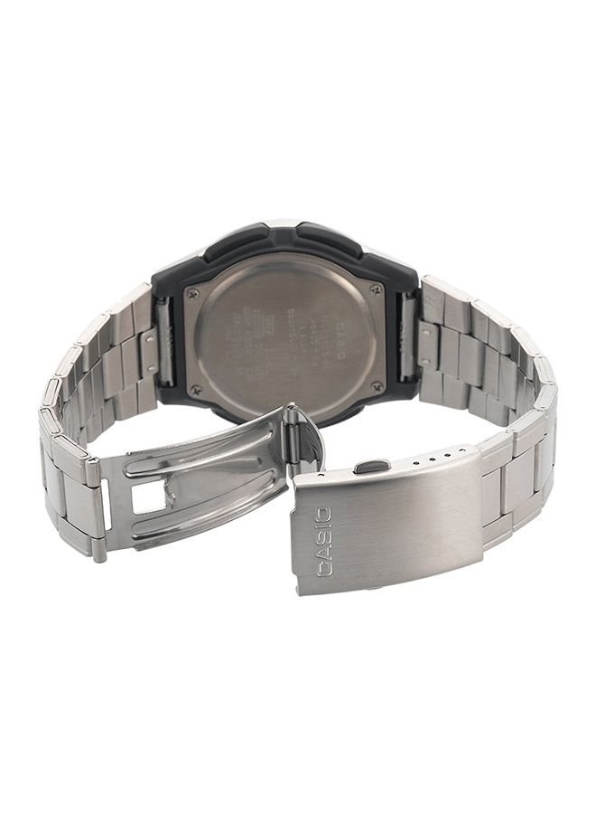 CASIO Men's Stainless Steel Analog Wrist Watch AW-80D-1AV - 40 mm - Silver - Image 2