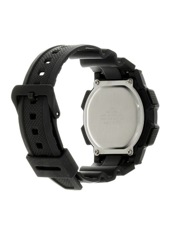 كاسيو ساعة يد رقمية بسوار من الراتينج طراز AE-1000W-1AV - قياس 44 مم - لون أسود للرجال - Image 3