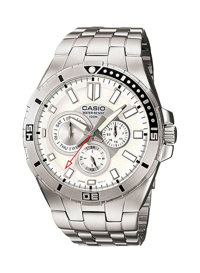 CASIO Men's Stainless Steel Analog Quartz Watch MTD-1060D-7A - Image 1