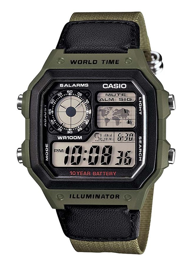 Boys' Youth Series Quartz Digital Watch AE-1200WHB-3BVDF - 42 mm - Green/Black - v1504004133/N11942858A_1