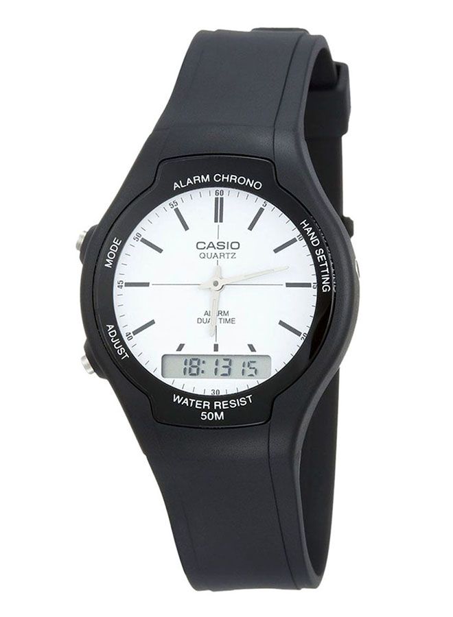 CASIO Men's Analog-Digital Watch AW90H-7EVDF - 39 mm - Black - Image 1