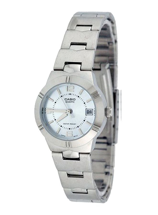كاسيو ساعة يد بعقارب إنتيسر كوارتز طراز LTP-1241D-2ADF - 25 مم - فضي للنساء - Image 1