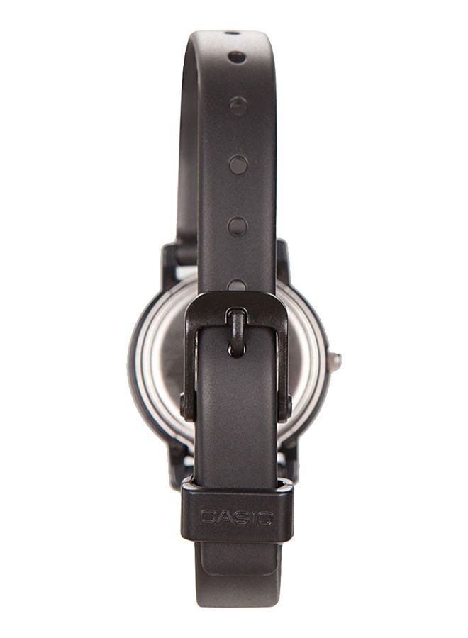 كاسيو ساعة يد كوارتز بعقارب وسوار من الراتينج طراز LQ-139BMV-7ELDF - 25 مم - أسود للنساء - Image 2