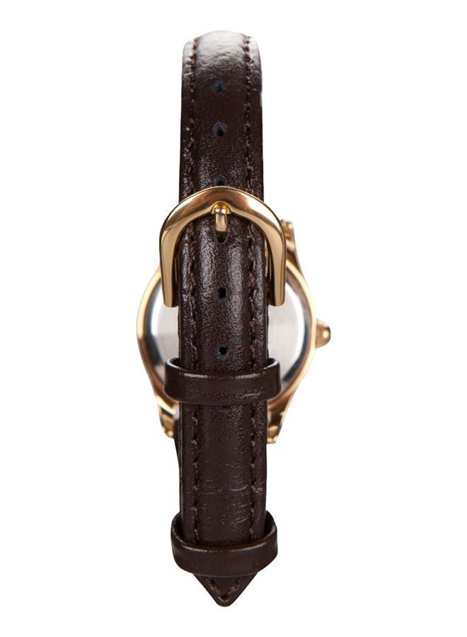 كاسيو ساعة يد كوارتز بعقارب وسوار من الجلد طراز LTP-1094Q-7B5RDF - مقاس 23 مم - لون بني للنساء - Image 2